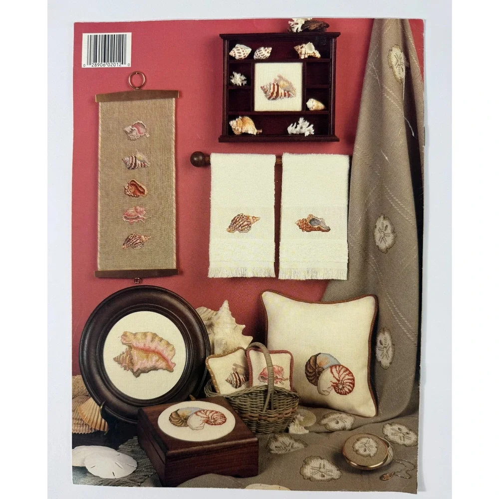 Vintage Leisure Arts Seaside Patterns Book 7 Cross Stitch Leaflet 2012 D Morgan